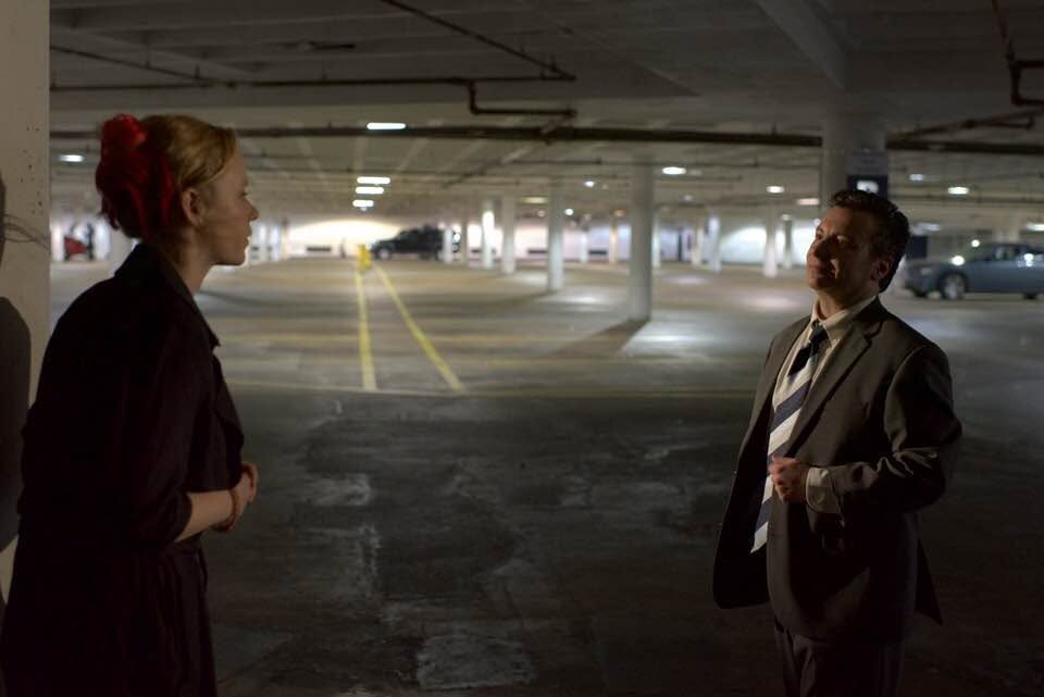 Richard Strauss as Jerry Todd with Thora Birch as Callie Roland in Affairs of State